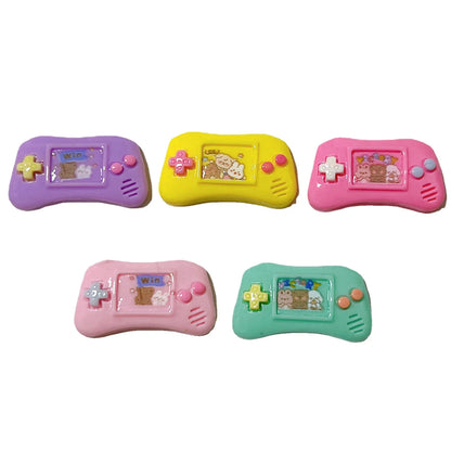 Resin kawaii game console flat back cabochons on hairpin base example