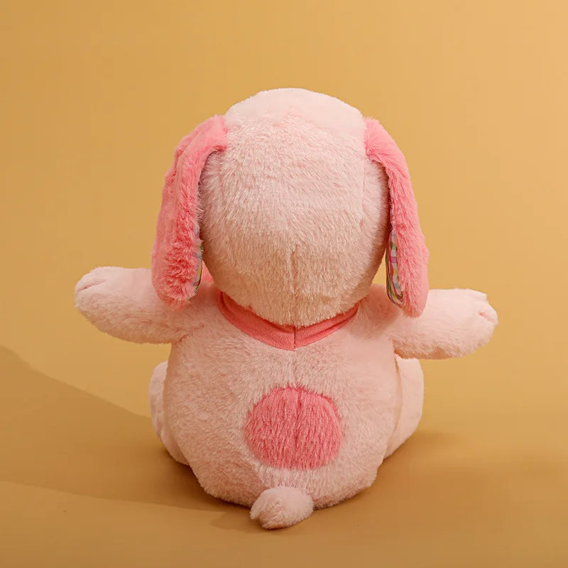 Cute sitting Snoopy puppy doll with pre-tied bow gift packaging