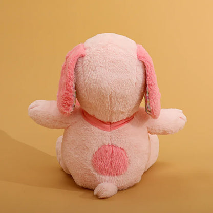 Cute sitting Snoopy puppy doll with pre-tied bow gift packaging